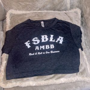 Five star bar los angeles crop top t-shirt